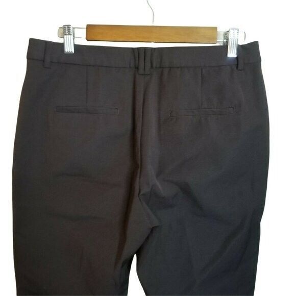 Gant Womens Size 14 Black Coffee Solid Tapered Dress Pants - Picture 6 of 11